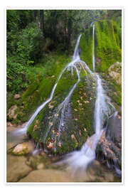 Wandbild Grüner Wasserfall - Jens Sieckmann
