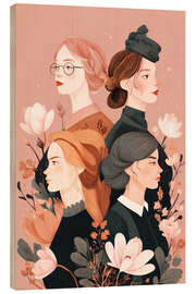 Holzbild Feminismus - pixelliebe