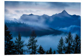 Hartschaumbild Steinernes Meer im Nebel