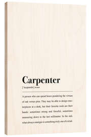 Holzbild Carpenter definition in the Dictionary Style - aemmi