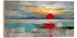 Holzbild Morgenrot
