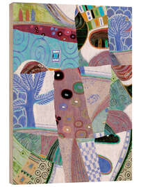 Holzbild Patchwork - Eugen Stross