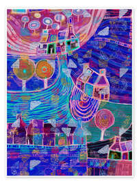 Poster Paradiesgarten - Eugen Stross