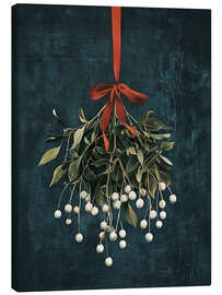 Leinwandbild Weihnachtsmistel
