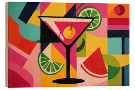 Holzbild Pink Martini