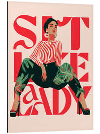 Magnettafel Sit Like A Lady