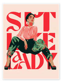 Poster Sit Like A Lady