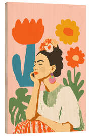 Holzbild Frida Primavera