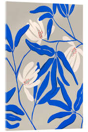 Acrylglasbild Blau und Weiß - treechild