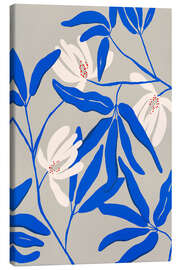 Leinwandbild Blau und Weiß - treechild