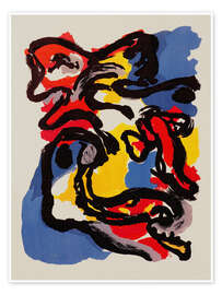 Poster Abstrakte Farben - Boekenweek