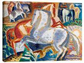 Leinwandbild Landschaft und Pferde - Leo Gestel