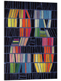 Acrylglasbild Fünfundzwanzig farbige Bücher - Boekenweek