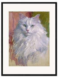 Gerahmter Kunstdruck Weiße Majestät