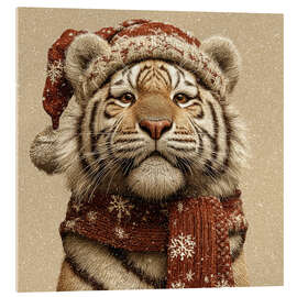 Acrylglasbild Der gemütliche Tiger