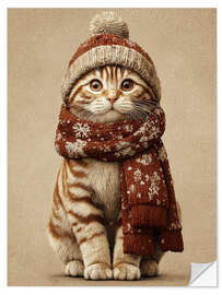 Wandsticker Gemütliche Schnurrhaare