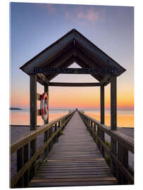 Acrylglasbild Badeplattform am Hestehoved-Strand, Dänemark - Andreas Kossmann