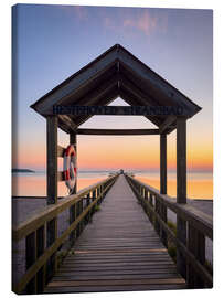 Leinwandbild Badeplattform am Hestehoved-Strand, Dänemark - Andreas Kossmann