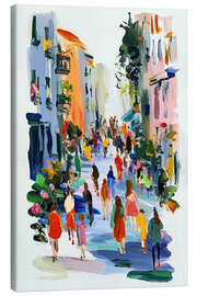 Leinwandbild Die Hauptstraße - Peter Roder