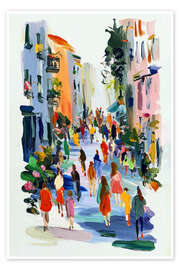 Wandbild Die Hauptstraße - Peter Roder