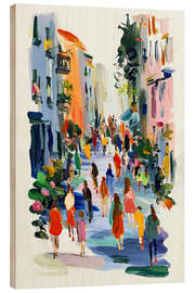 Holzbild Die Hauptstraße - Peter Roder