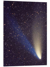 Acrylglasbild Komet Hale-Bopp passiert Perseus - NASA