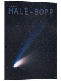Acrylglasbild Komet Hale-Bopp