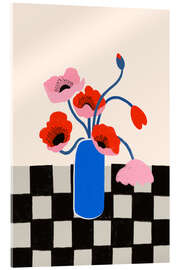 Acrylglasbild Blühender Kontrast