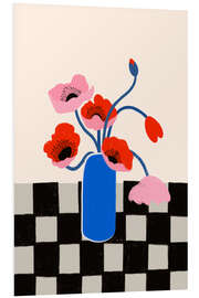 Hartschaumbild Blühender Kontrast