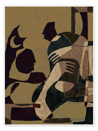 Wandbild Mondreichweite I - Shatha Dafai