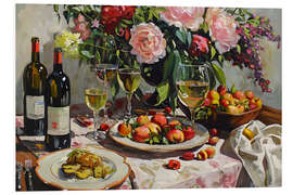 Hartschaumbild Gedeckter Tisch