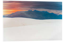Acrylglasbild Weißer Sand bei Sonnenuntergang - Chiara Salvadori