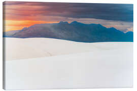 Leinwandbild Weißer Sand bei Sonnenuntergang - Chiara Salvadori