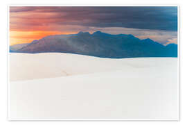 Wandbild Weißer Sand bei Sonnenuntergang - Chiara Salvadori