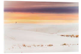 Acrylglasbild White Sands Landschaft mit Fotograf - Chiara Salvadori
