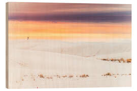 Stampa su legno White Sands landscape with photographer - Chiara Salvadori