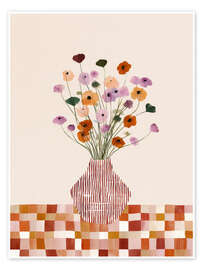 Wandbild Eklektischer Blumenstrauß - Sisi And Seb