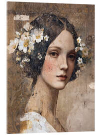 Acrylglasbild Vintage Frauenporträt