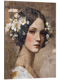 Alubild Vintage Frauenporträt