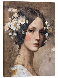 Leinwandbild Vintage Frauenporträt - Olga Telnova