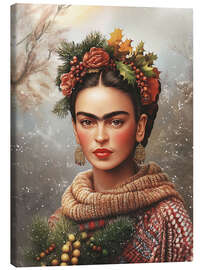 Leinwandbild Fridas Winterporträt