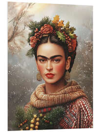 Hartschaumbild Fridas Winterporträt