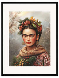 Gerahmter Kunstdruck Fridas Winterporträt