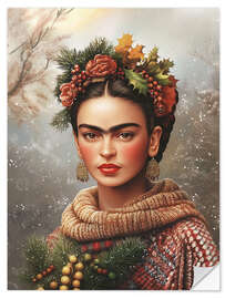 Wandsticker Fridas Winterporträt