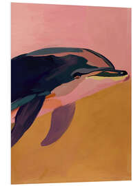 Hartschaumbild Terracotta-Delphin - ThingDesign