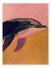 Wandbild Terracotta-Delphin - ThingDesign