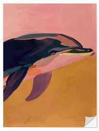 Wandsticker Terracotta-Delphin - ThingDesign