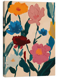 Leinwandbild Blühen in Farbe