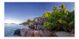 Wandbild Seychellen - Anse Source d'Argent Beach - Dieter Meyrl