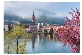 Acrylglasbild Frühling an der Alten Brücke in Heidelberg - Jan Christopher Becke